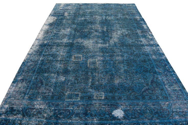 Detail image of 6' 7 x 9' 6 Hand Knotted Ultra Vintage Persian Wool Rug