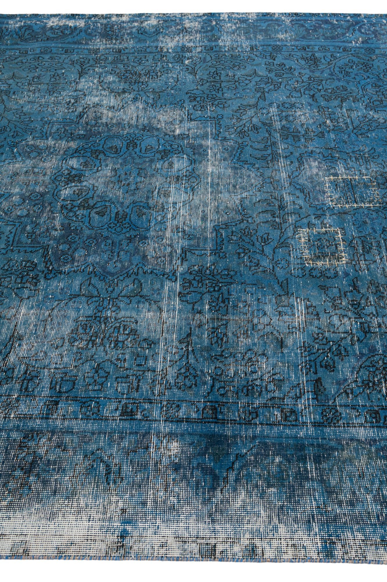 6' 7 x 9' 6 Hand Knotted Ultra Vintage Persian Wool Rug