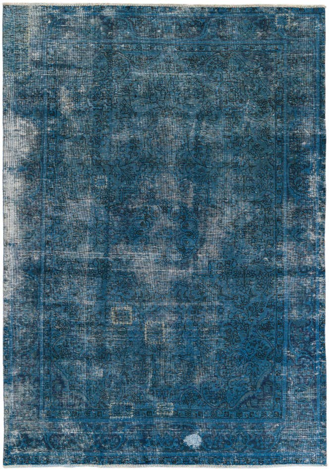 Detail image of 6' 7 x 9' 6 Hand Knotted Ultra Vintage Persian Wool Rug