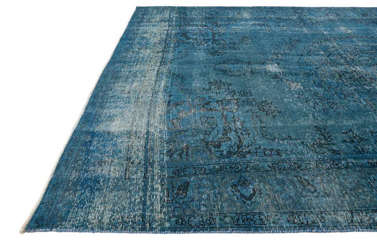 Detail image of 6' 8 x 9' 6 Hand Knotted Ultra Vintage Persian Wool Rug