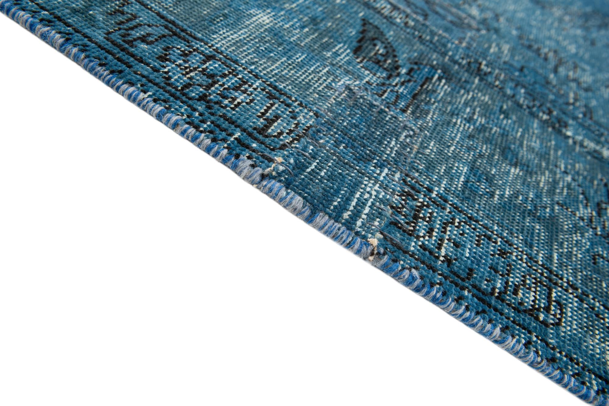 6' 8 x 9' 6 Hand Knotted Ultra Vintage Persian Wool Rug
