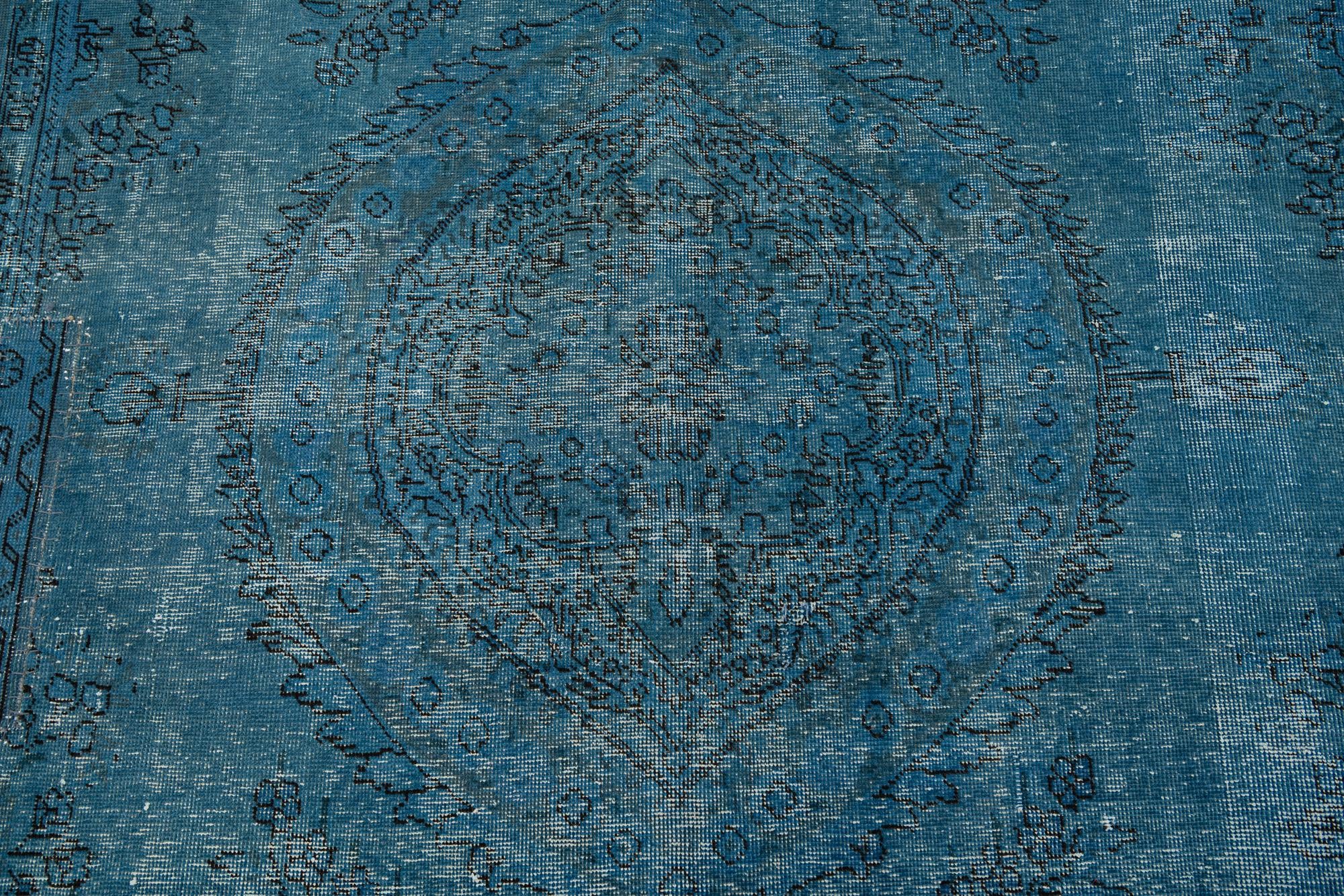 6' 8 x 9' 6 Hand Knotted Ultra Vintage Persian Wool Rug
