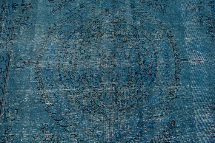 6' 8 x 9' 6 Hand Knotted Ultra Vintage Persian Wool Rug