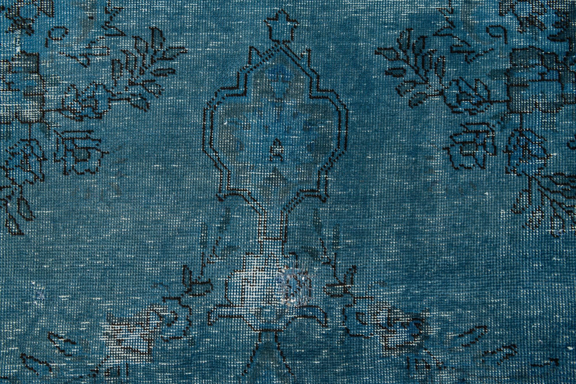 6' 8 x 9' 6 Hand Knotted Ultra Vintage Persian Wool Rug