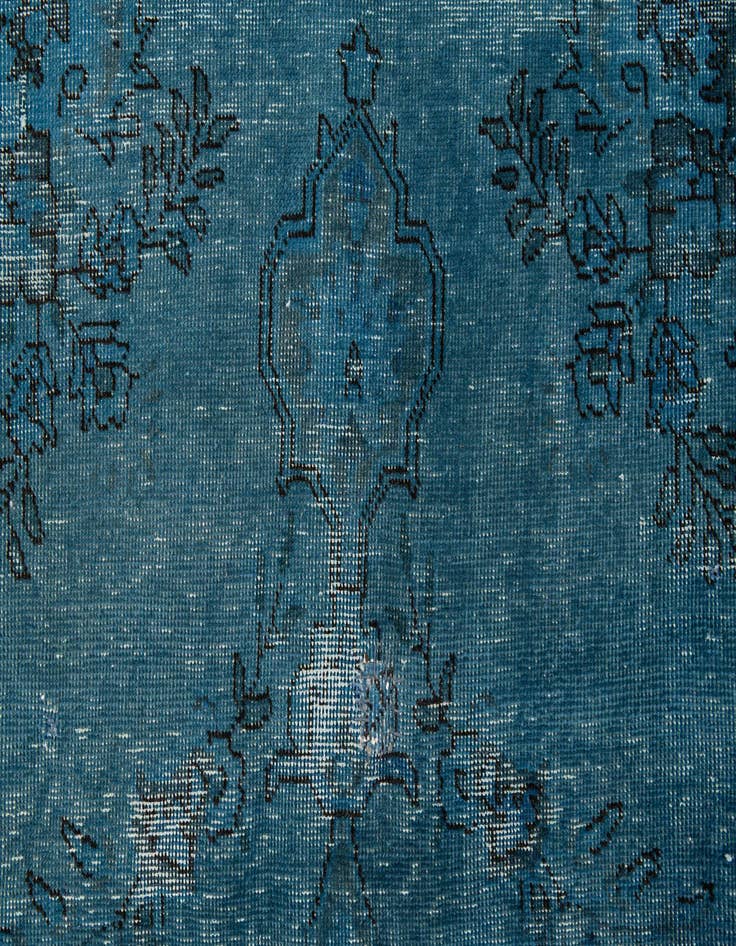 Detail image of 6' 8 x 9' 6  Hand Knotted Ultra Vintage Persian Wool Rug