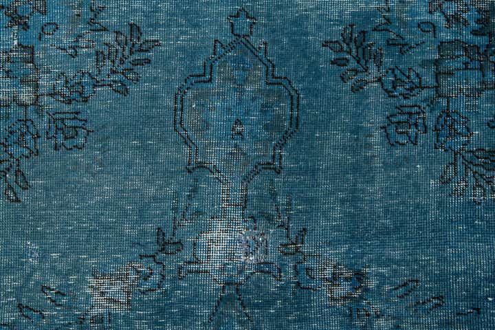 6' 8 x 9' 6 Hand Knotted Ultra Vintage Persian Wool Rug
