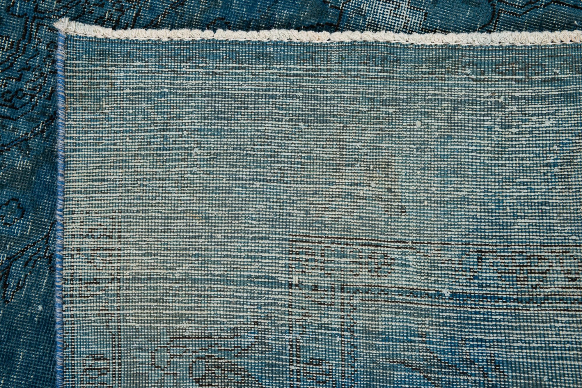 6' 8 x 9' 6 Hand Knotted Ultra Vintage Persian Wool Rug
