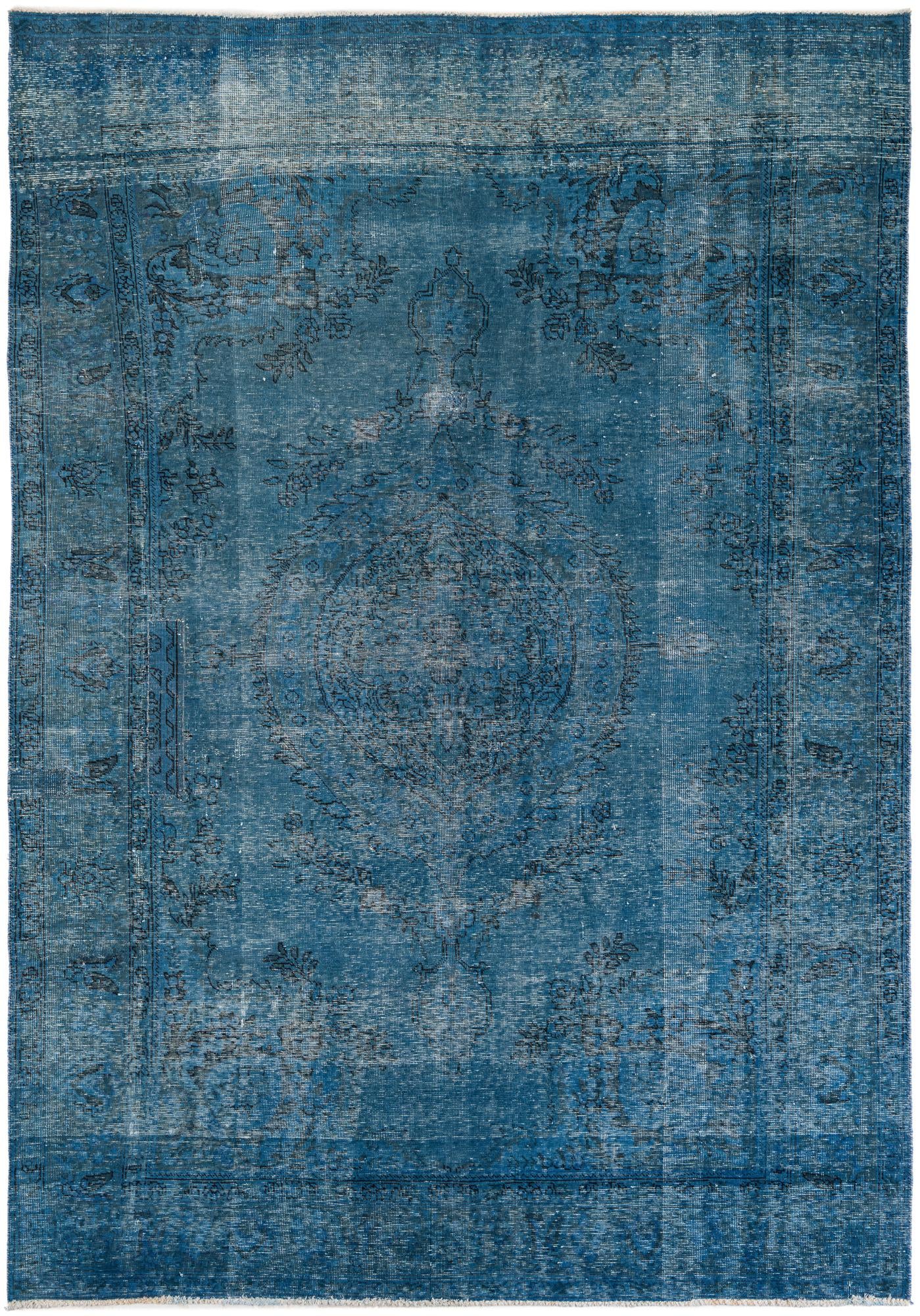 6' 8 x 9' 6 Hand Knotted Ultra Vintage Persian Wool Rug