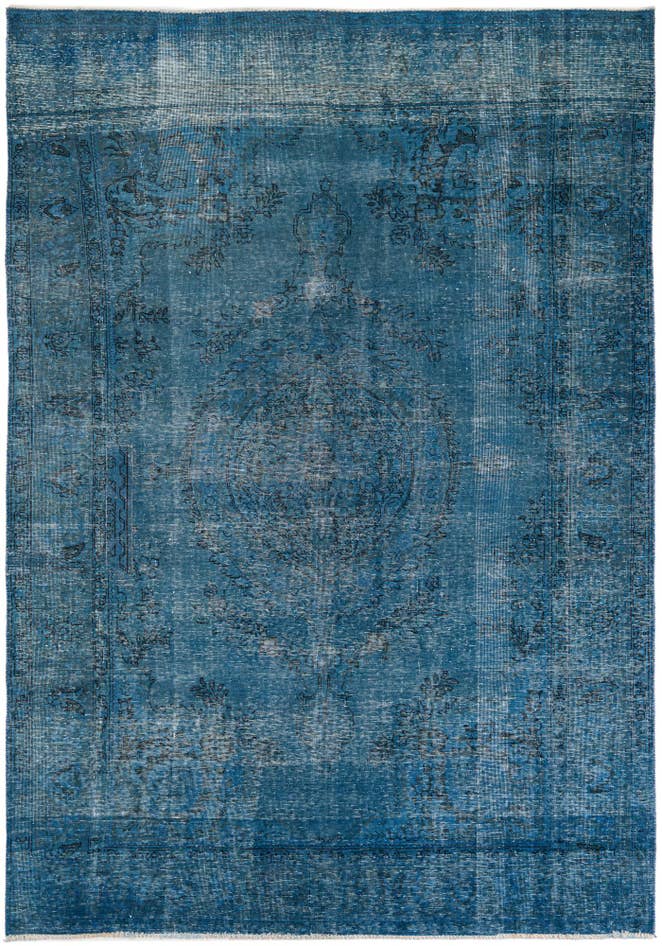 Detail image of 6' 8 x 9' 6 Hand Knotted Ultra Vintage Persian Wool Rug