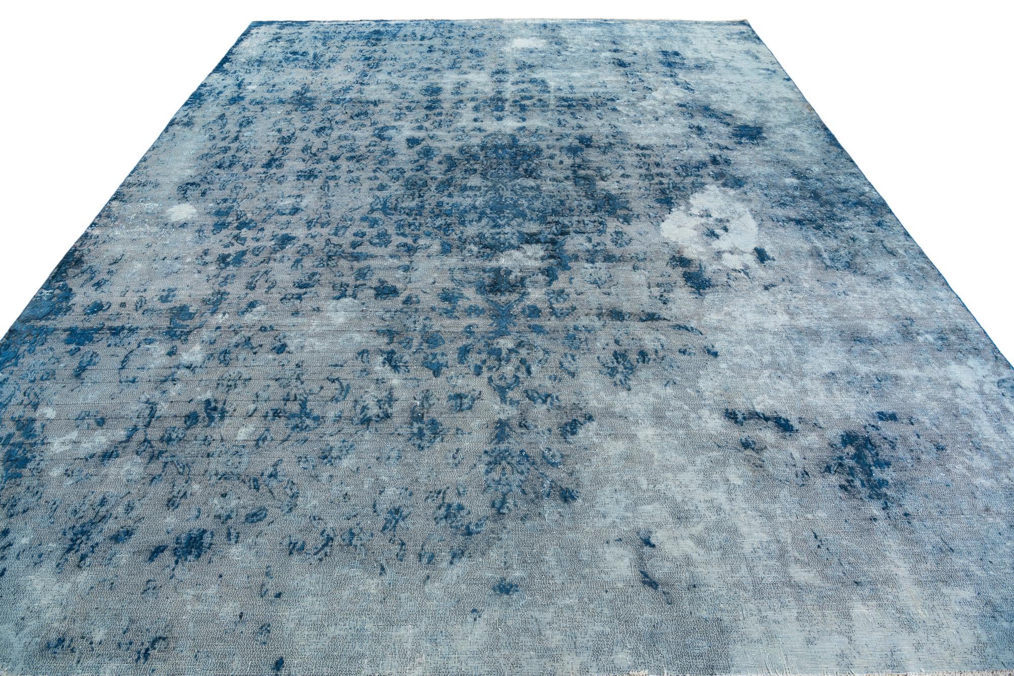 9' 4 x 11' 10 Hand Knotted Ultra Vintage Persian Wool Rug