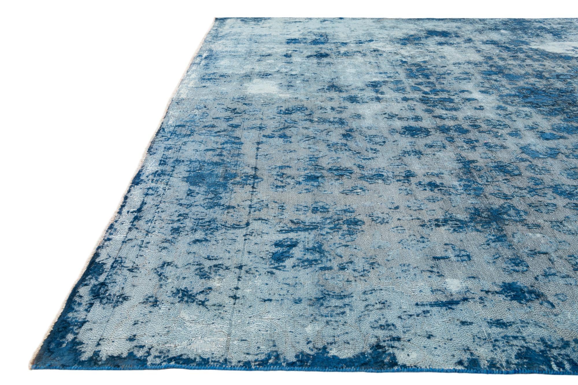 9' 4 x 11' 10 Hand Knotted Ultra Vintage Persian Wool Rug