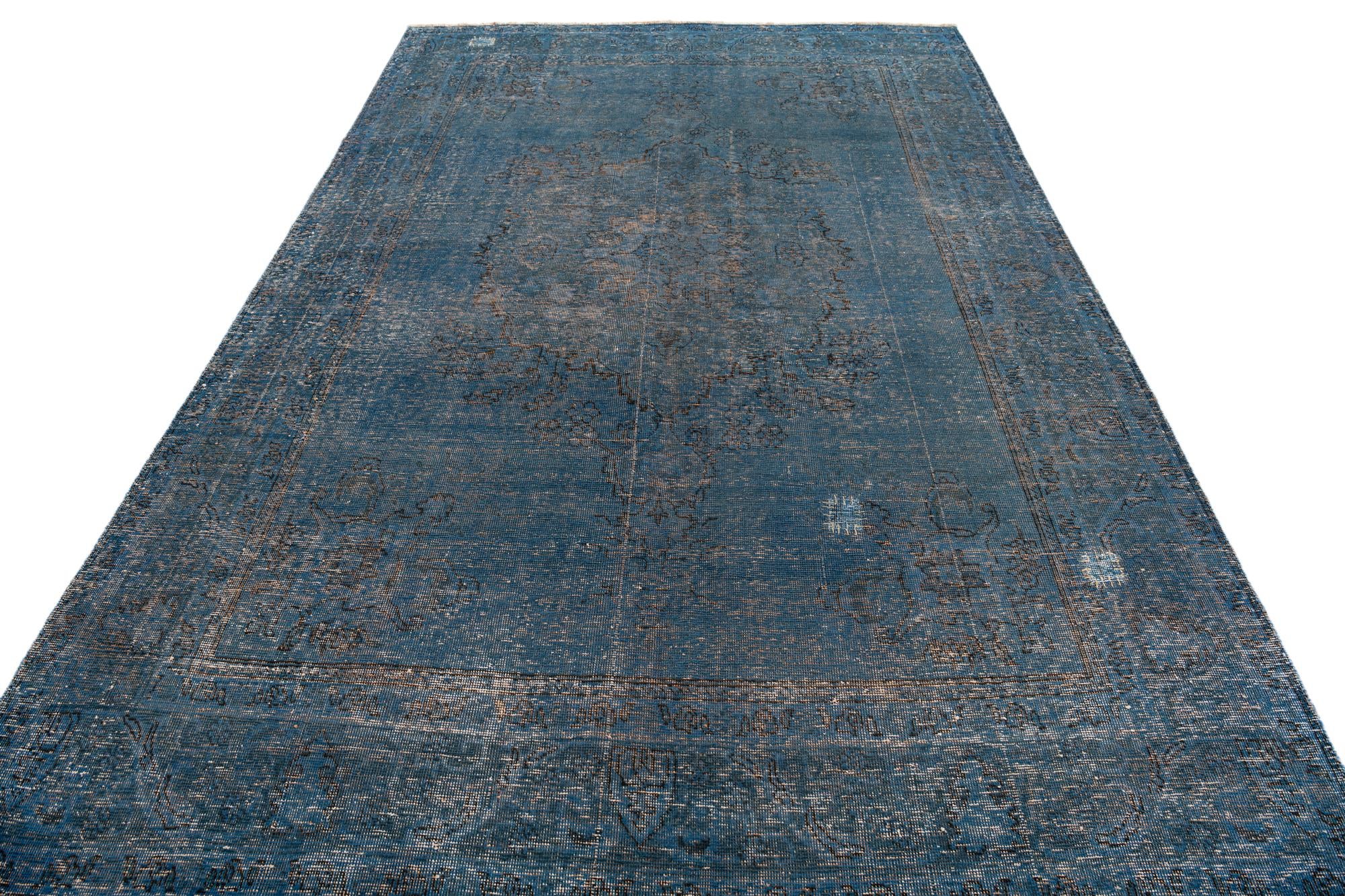 6' 6 x 9' 10 Hand Knotted Ultra Vintage Persian Wool Rug