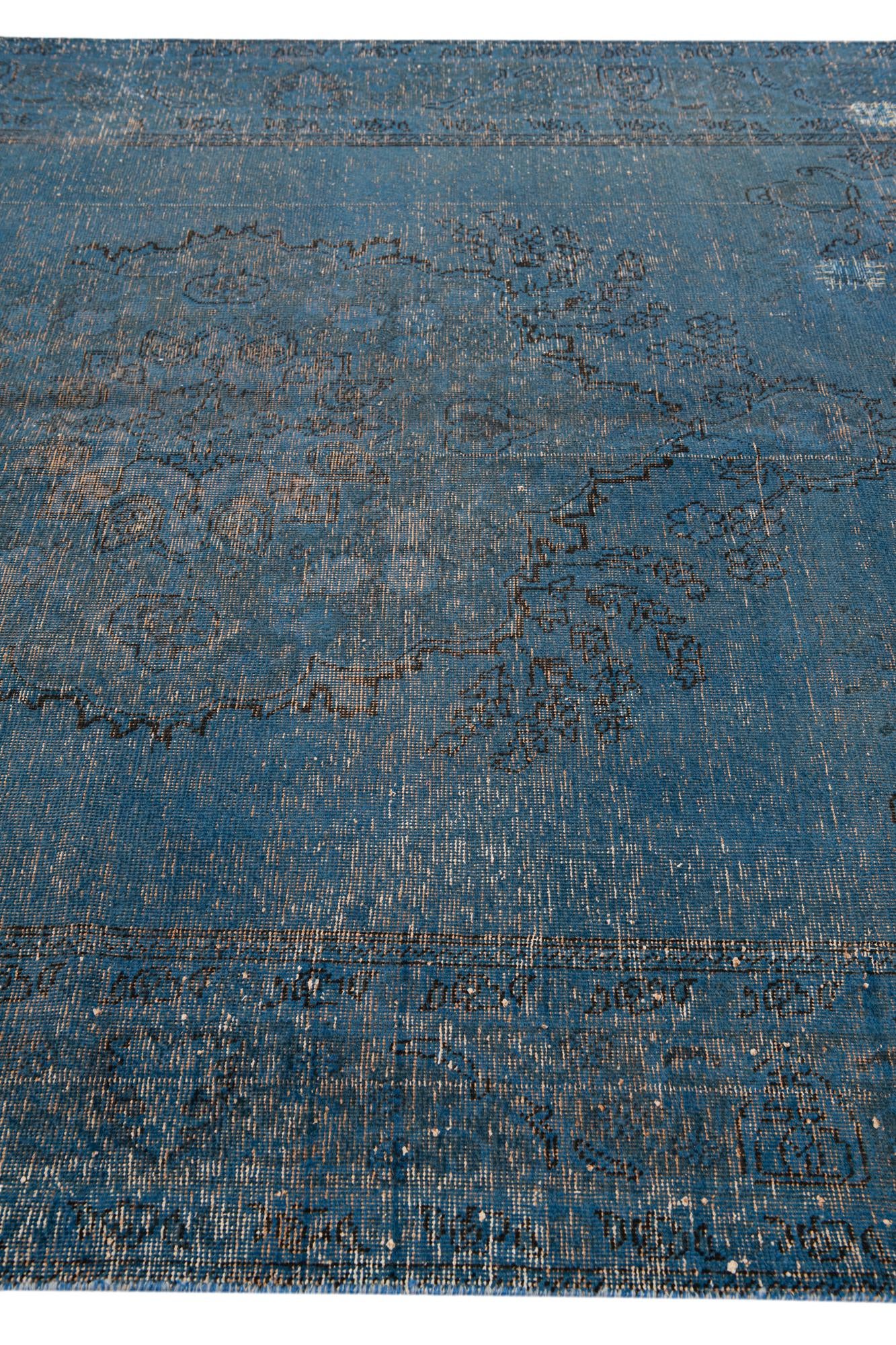 6' 6 x 9' 10 Hand Knotted Ultra Vintage Persian Wool Rug