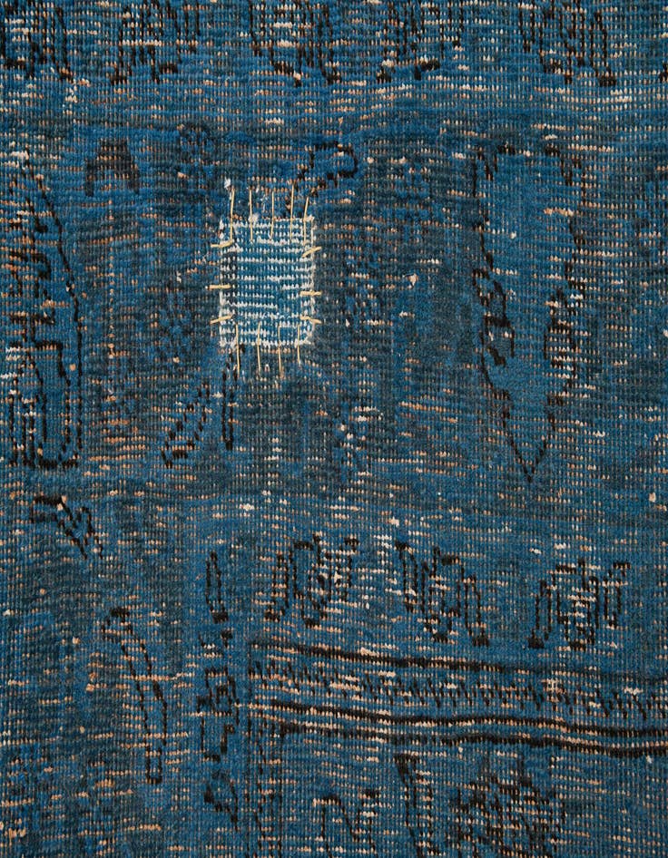 Detail image of 6' 6 x 9' 10  Hand Knotted Ultra Vintage Persian Wool Rug