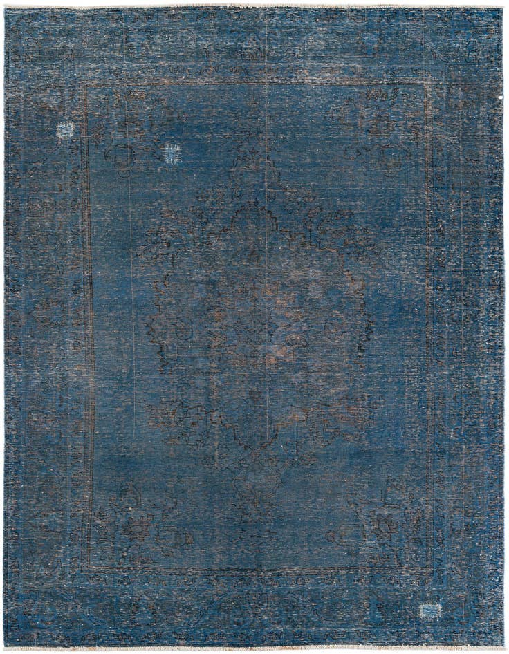 Detail image of 6' 6 x 9' 10 Hand Knotted Ultra Vintage Persian Wool Rug