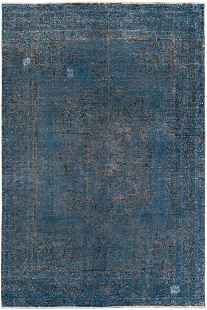 6' 6 x 9' 10 Hand Knotted Ultra Vintage Persian Wool Rug