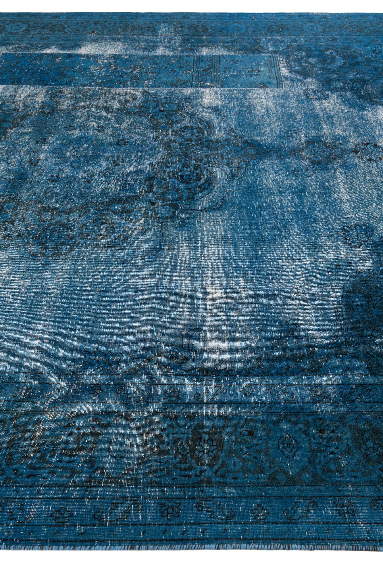 9' 4 x 12' 5 Hand Knotted Ultra Vintage Persian Wool Rug