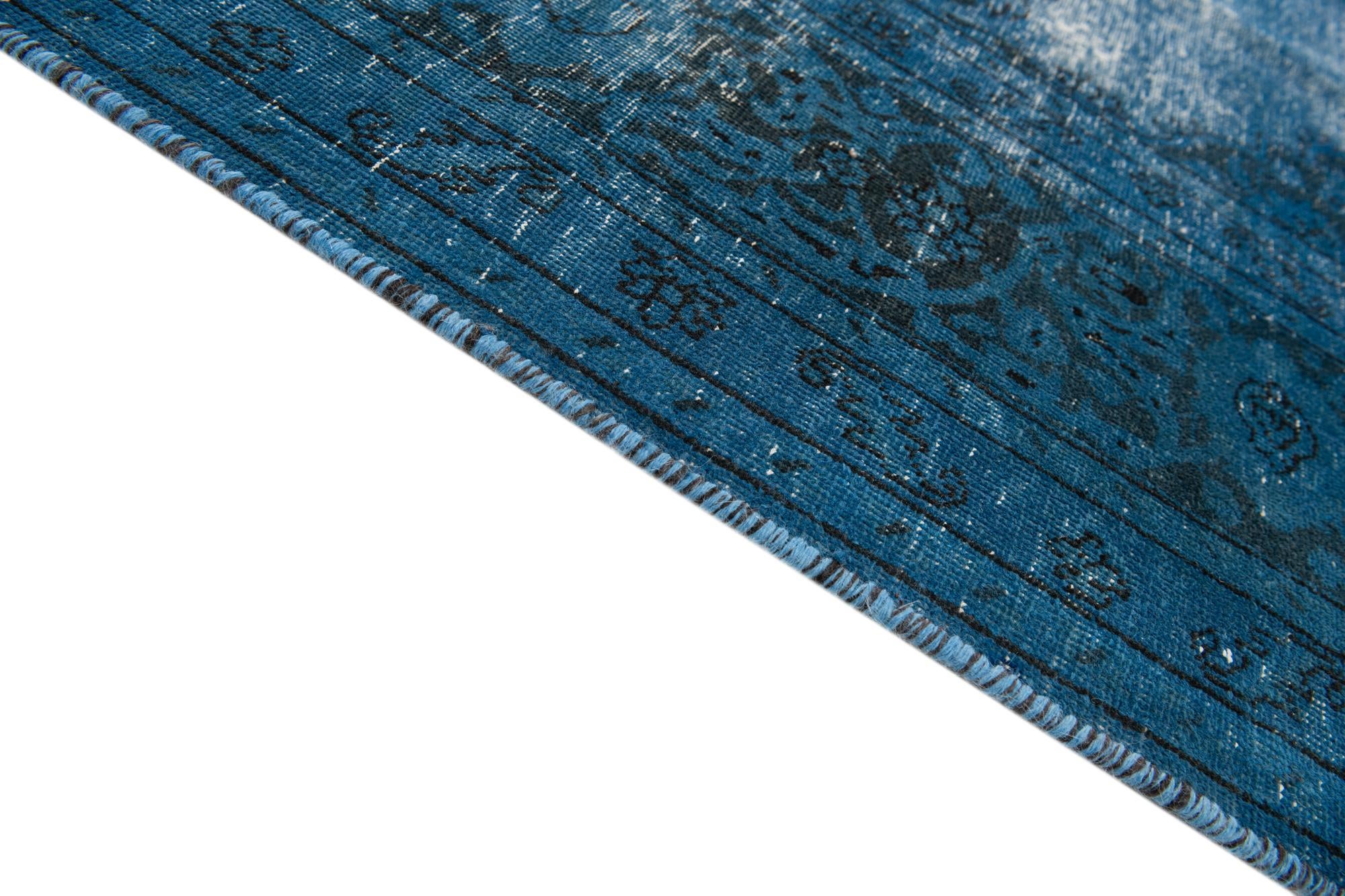 9' 4 x 12' 5 Hand Knotted Ultra Vintage Persian Wool Rug