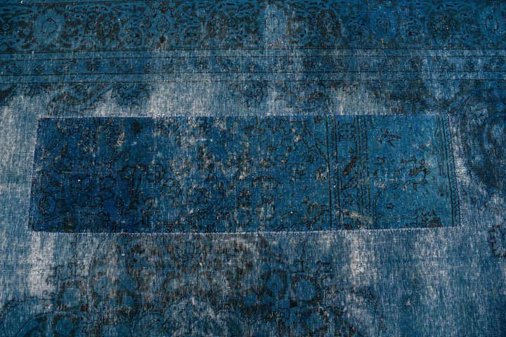 9' 4 x 12' 5 Hand Knotted Ultra Vintage Persian Wool Rug