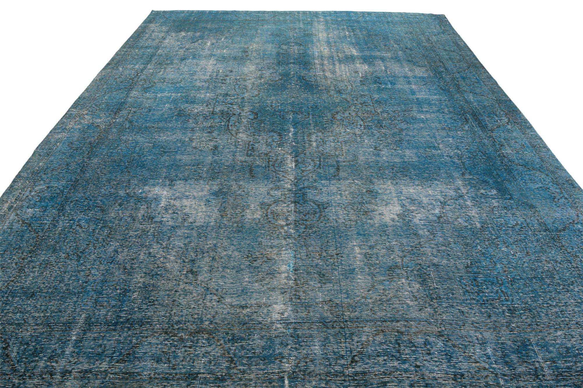 10' x 12' 8 Hand Knotted Ultra Vintage Persian Wool Rug