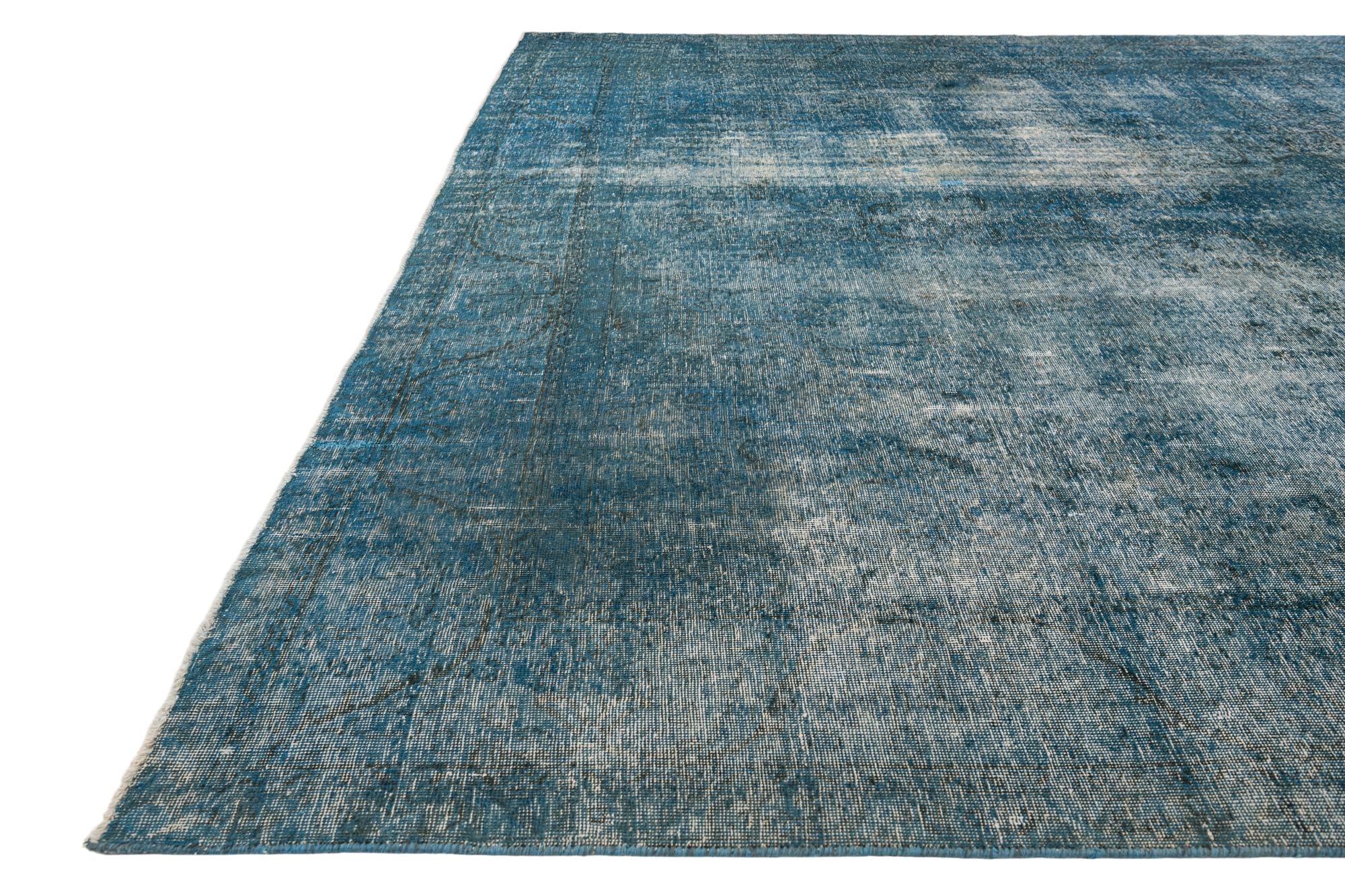 10' x 12' 8 Hand Knotted Ultra Vintage Persian Wool Rug