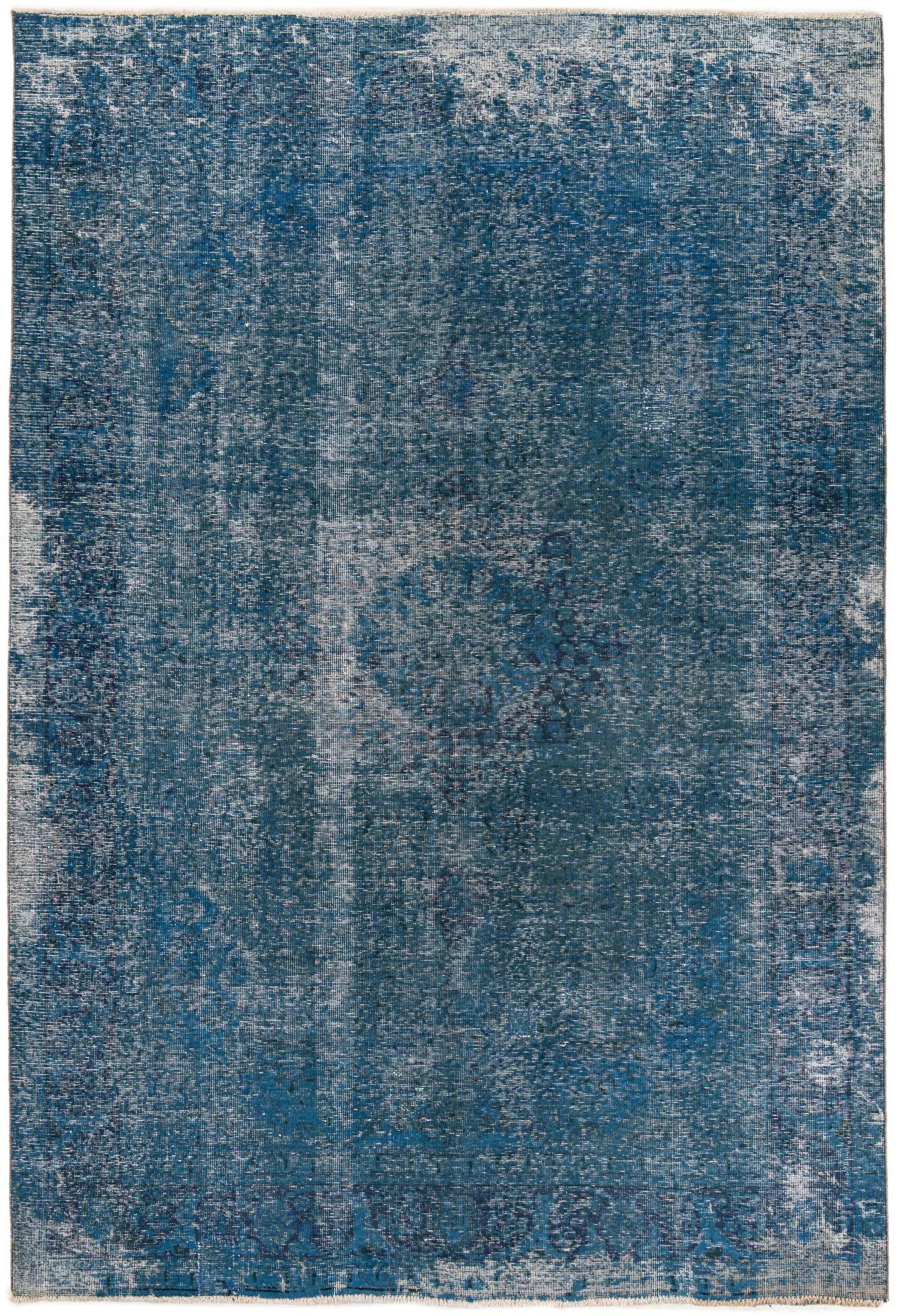 6' 8 x 9' 9 Hand Knotted Ultra Vintage Persian Wool Rug