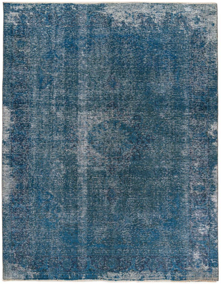Detail image of 6' 8 x 9' 9 Hand Knotted Ultra Vintage Persian Wool Rug