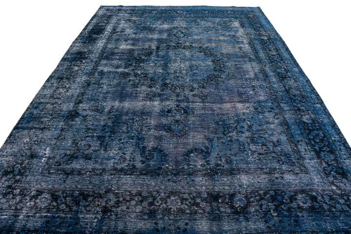 8' x 10' 9 Hand Knotted Ultra Vintage Persian Wool Rug