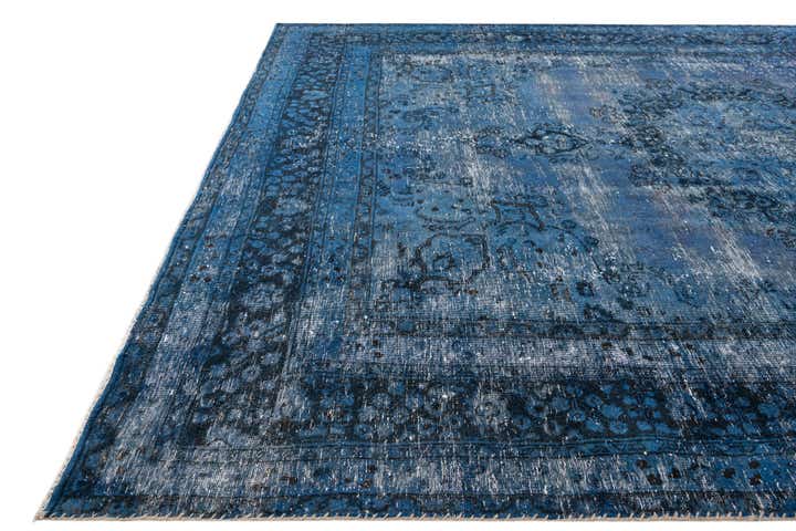 8' x 10' 9 Hand Knotted Ultra Vintage Persian Wool Rug