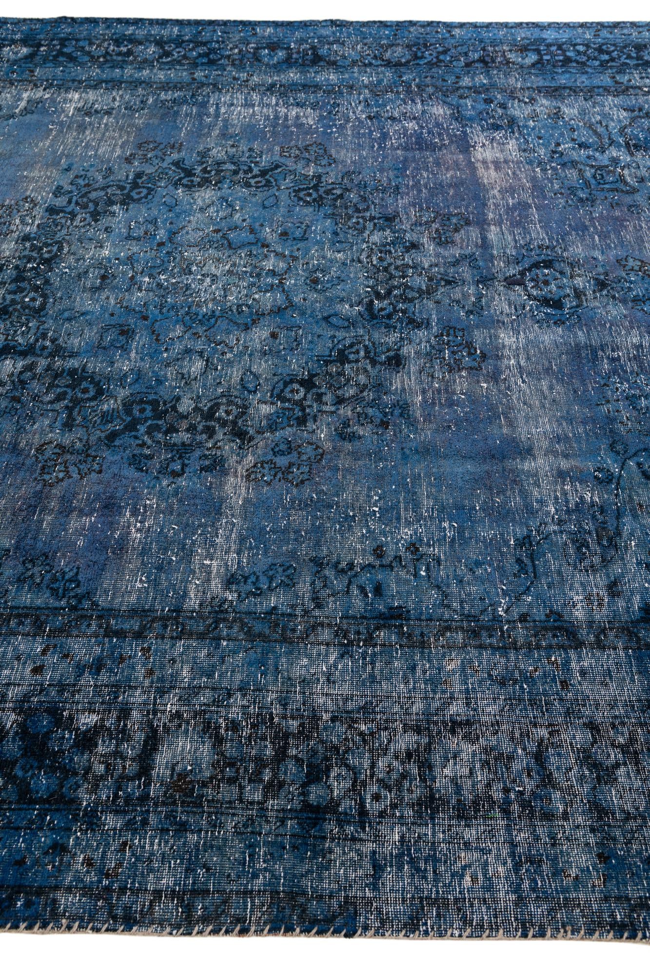 8' x 10' 9 Hand Knotted Ultra Vintage Persian Wool Rug