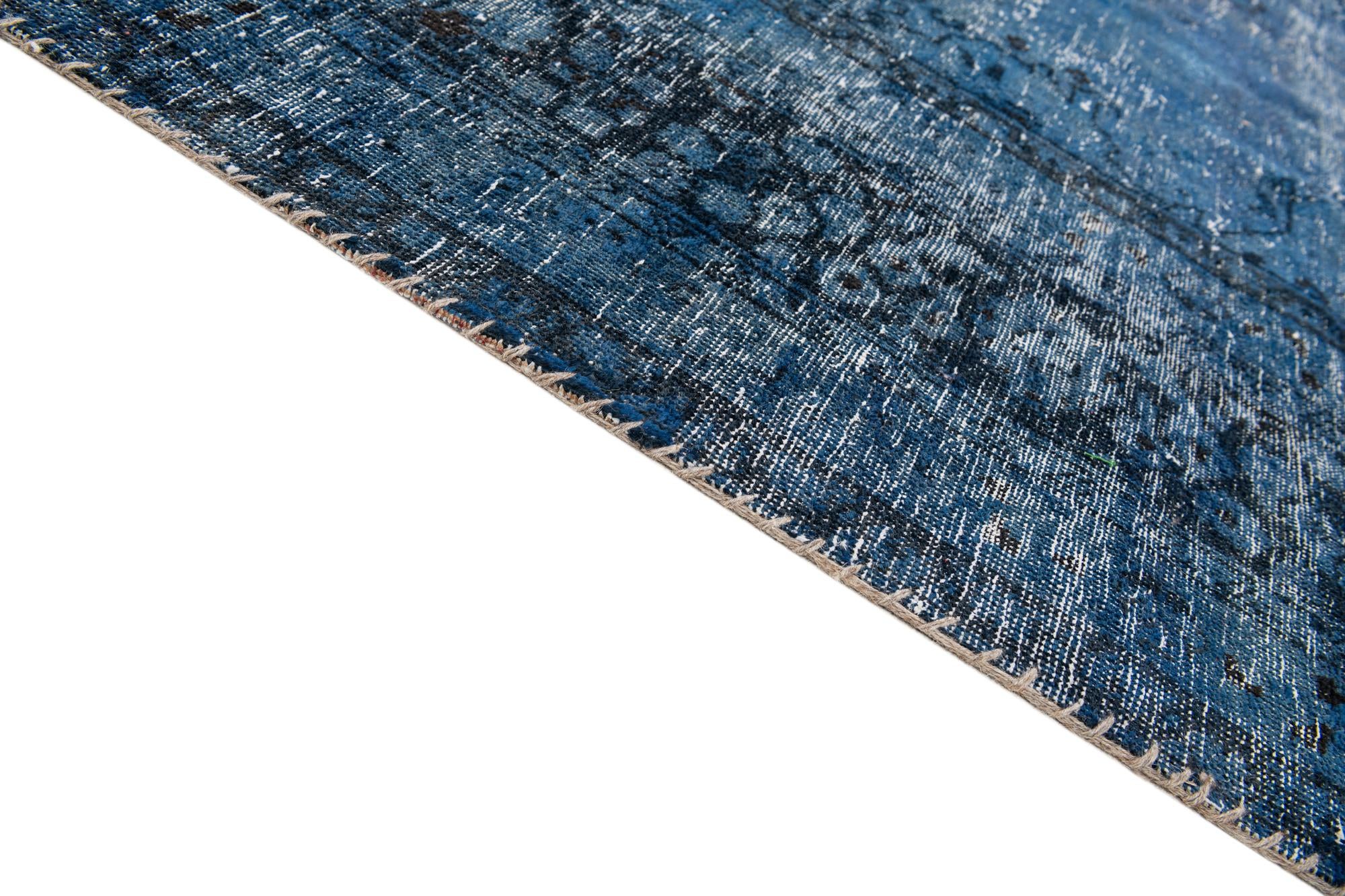 8' x 10' 9 Hand Knotted Ultra Vintage Persian Wool Rug