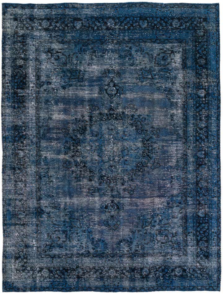 8' x 10' 9 Hand Knotted Ultra Vintage Persian Wool Rug