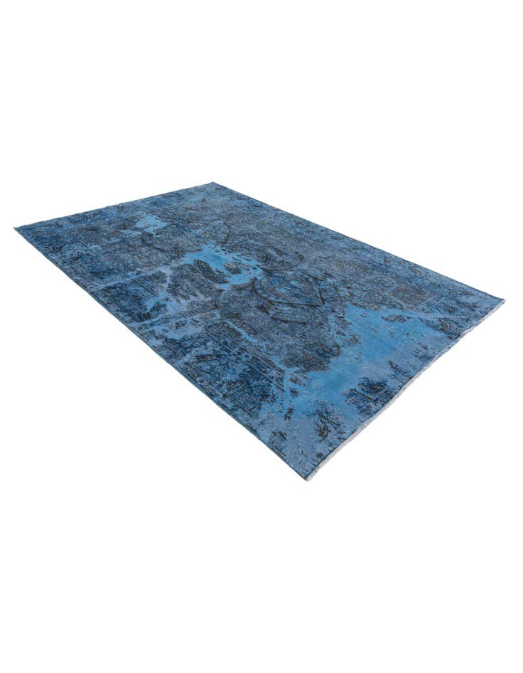 Detail image of 6' 2 x 9' 2  Hand Knotted Ultra Vintage Persian Wool Rug