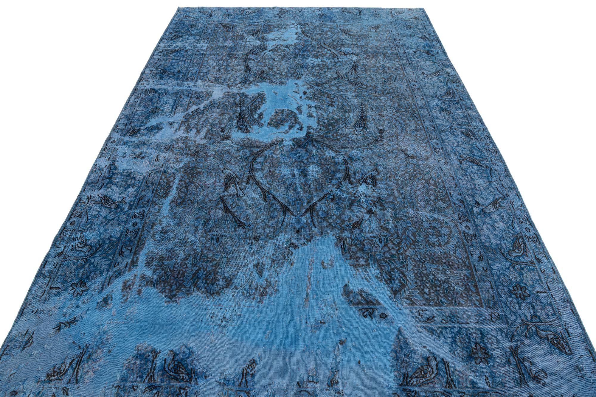 6' 2 x 9' 2 Hand Knotted Ultra Vintage Persian Wool Rug