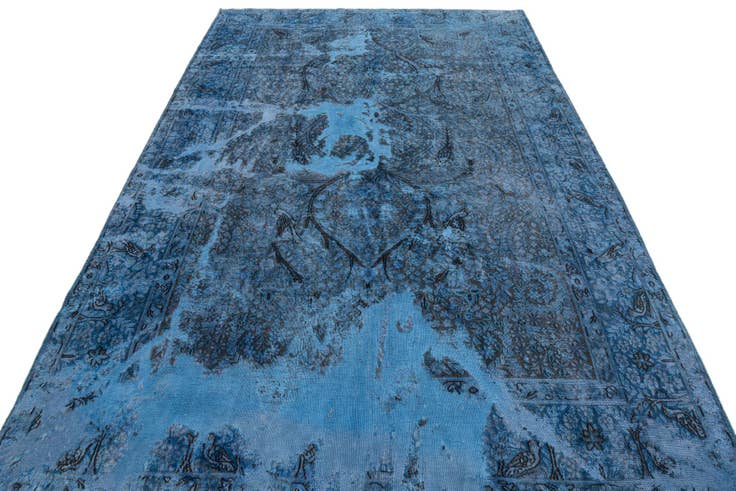 Detail image of 6' 2 x 9' 2 Hand Knotted Ultra Vintage Persian Wool Rug