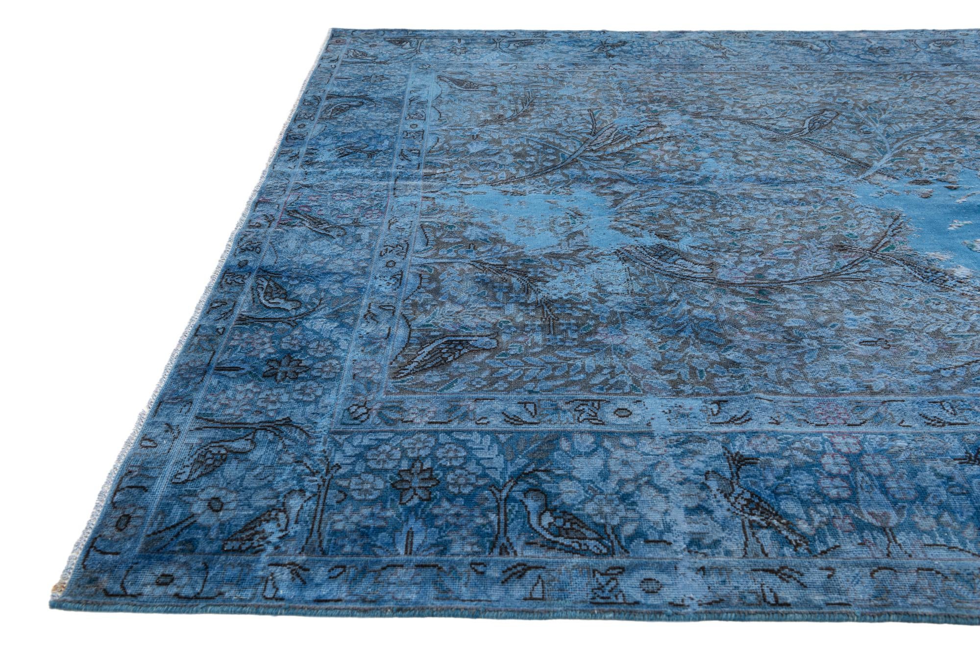 6' 2 x 9' 2 Hand Knotted Ultra Vintage Persian Wool Rug