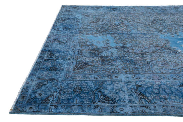 Detail image of 6' 2 x 9' 2 Hand Knotted Ultra Vintage Persian Wool Rug