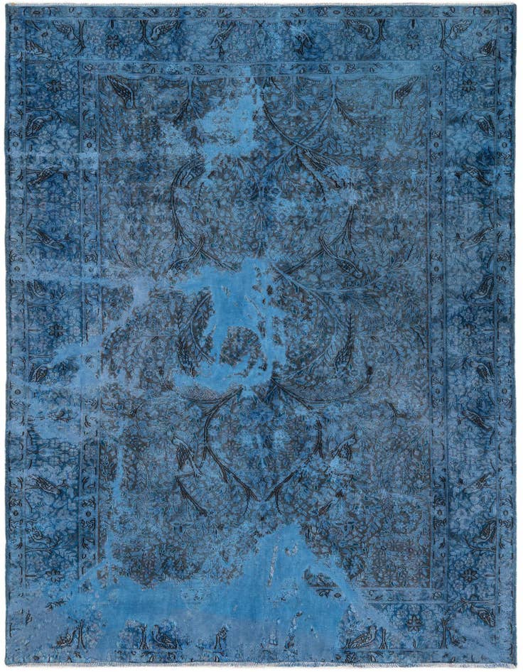 Detail image of 6' 2 x 9' 2 Hand Knotted Ultra Vintage Persian Wool Rug