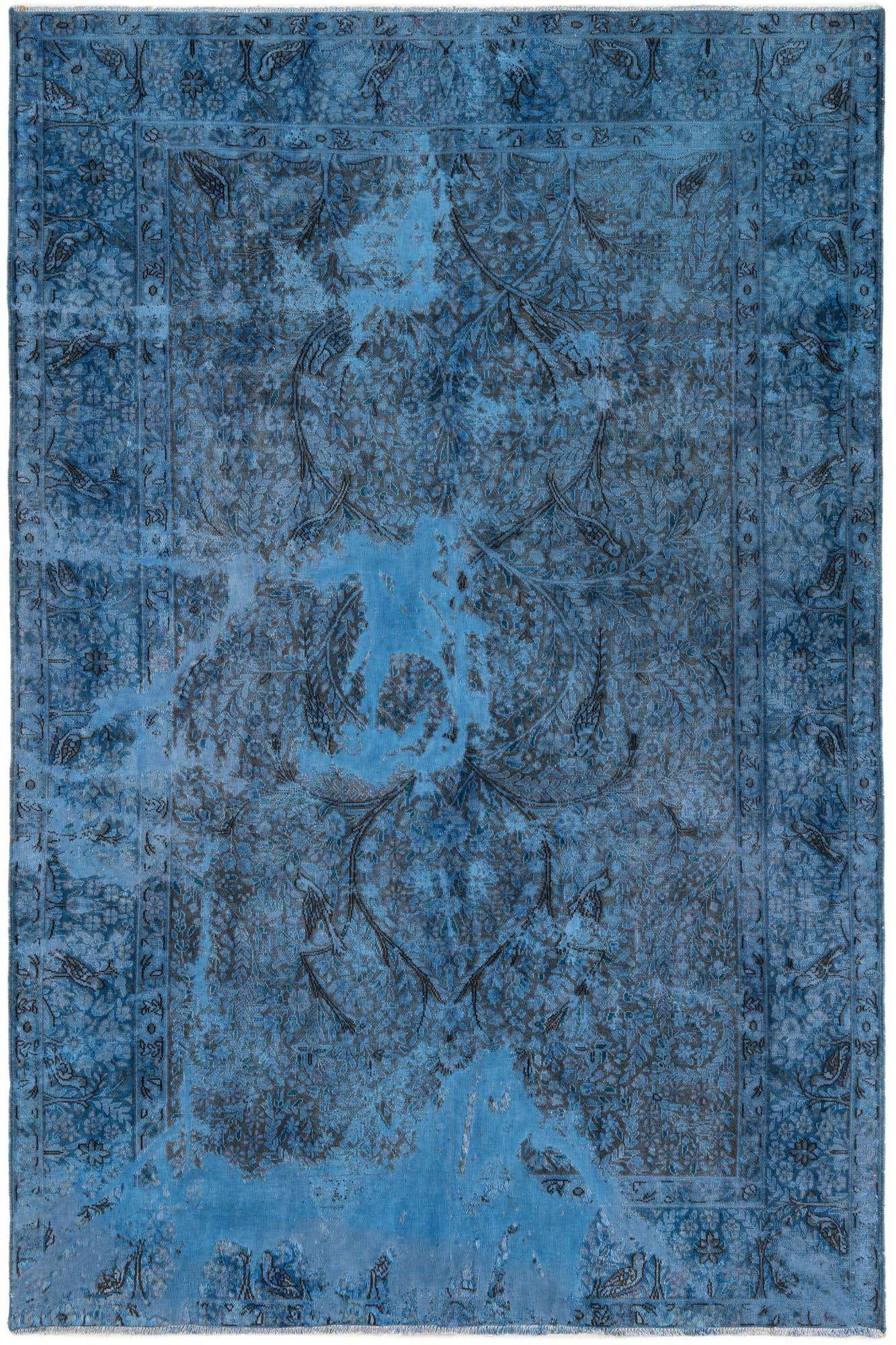 6' 2 x 9' 2 Hand Knotted Ultra Vintage Persian Wool Rug