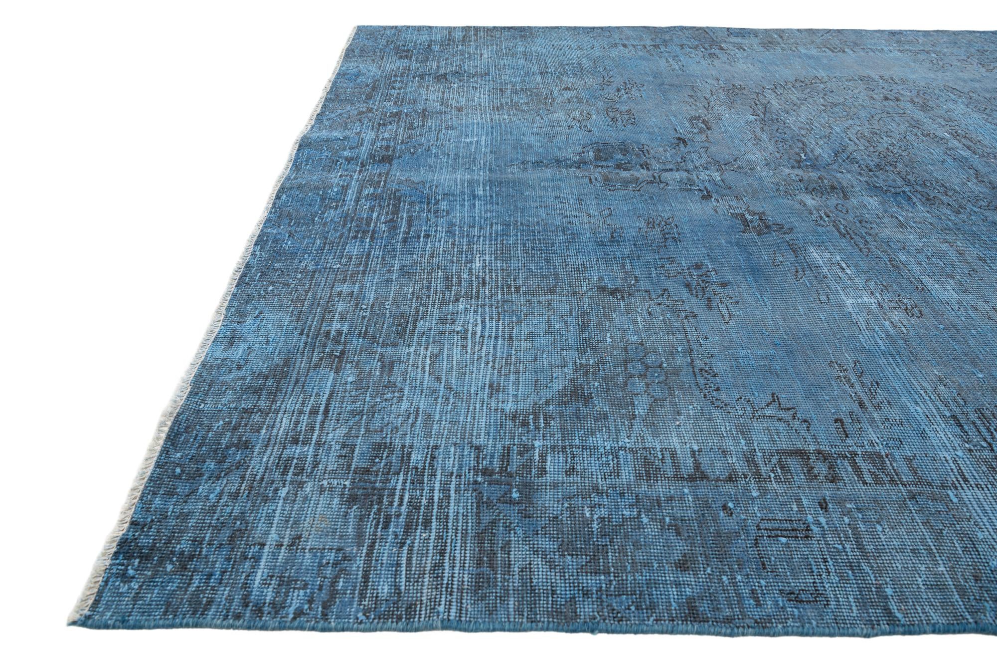 6' 2 x 8' 10 Hand Knotted Ultra Vintage Persian Wool Rug