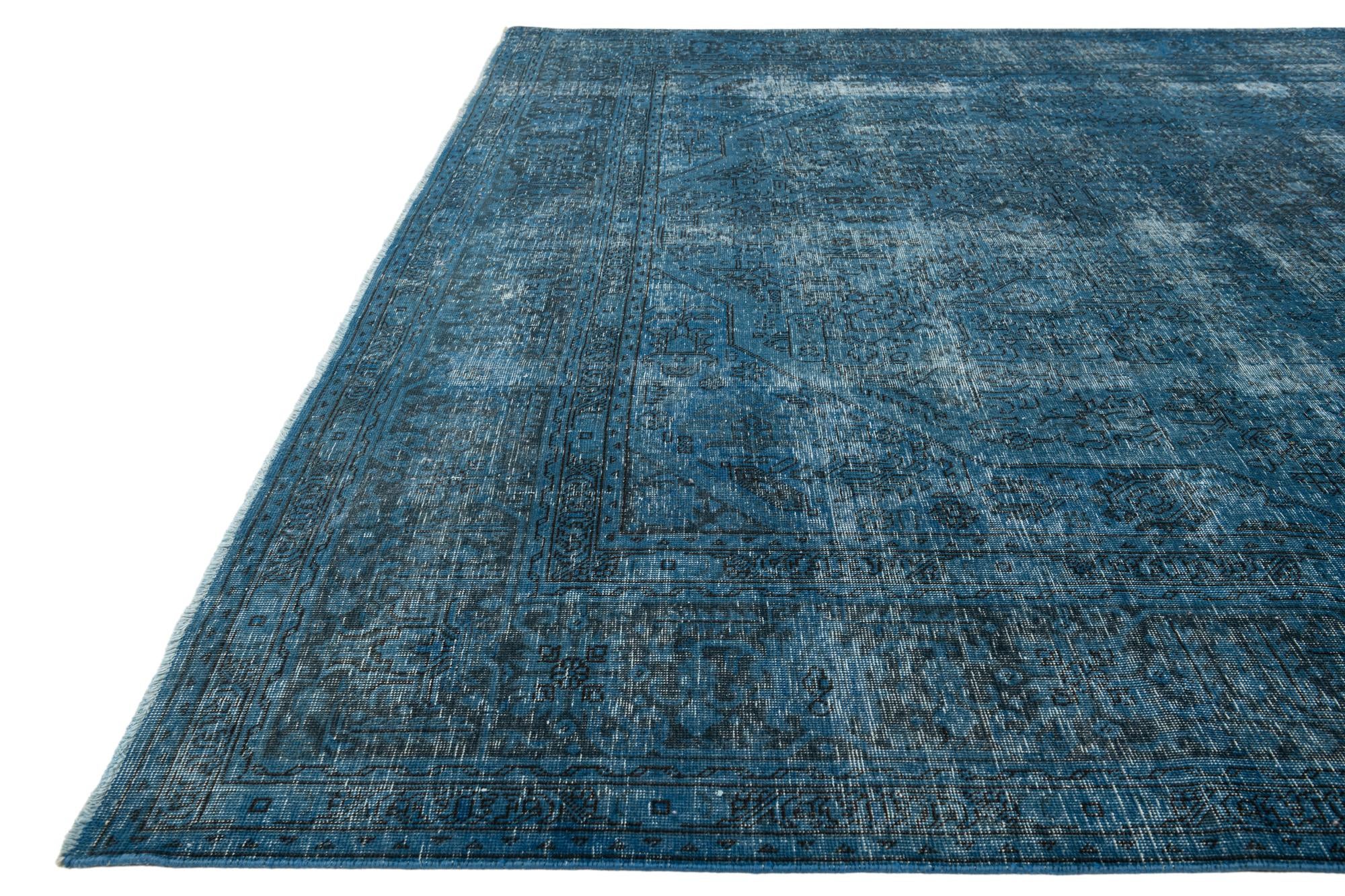 9' 7 x 12' 9 Hand Knotted Ultra Vintage Persian Wool Rug