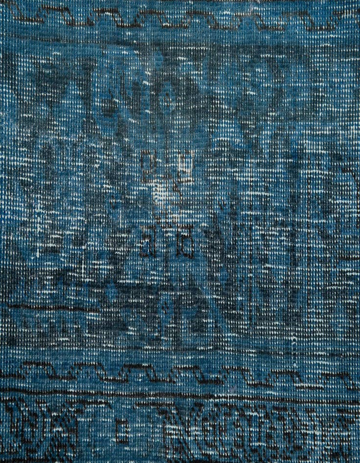 Detail image of 9' 7 x 12' 9  Hand Knotted Ultra Vintage Persian Wool Rug