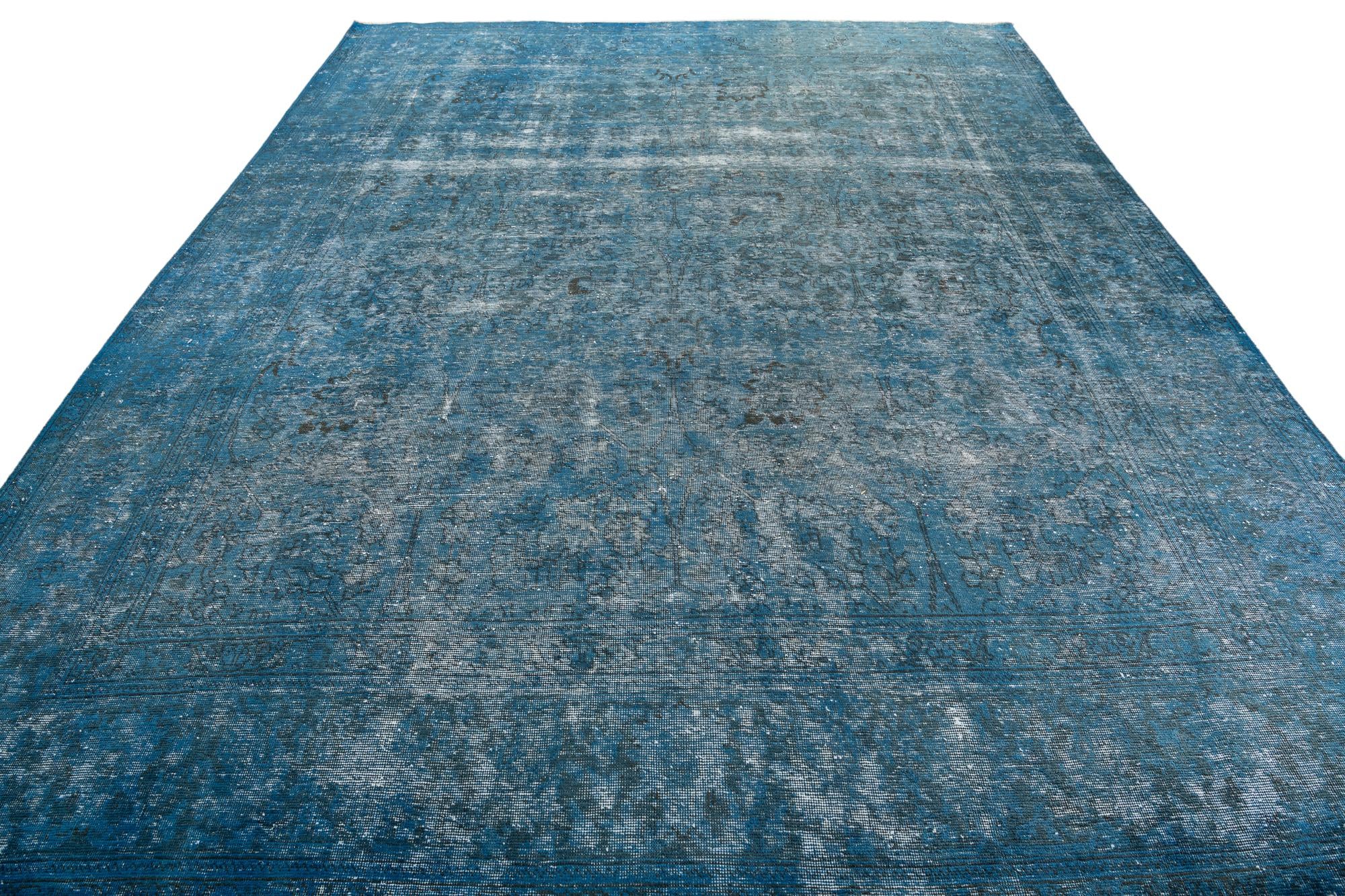 9' 7 x 12' 6 Hand Knotted Ultra Vintage Persian Wool Rug