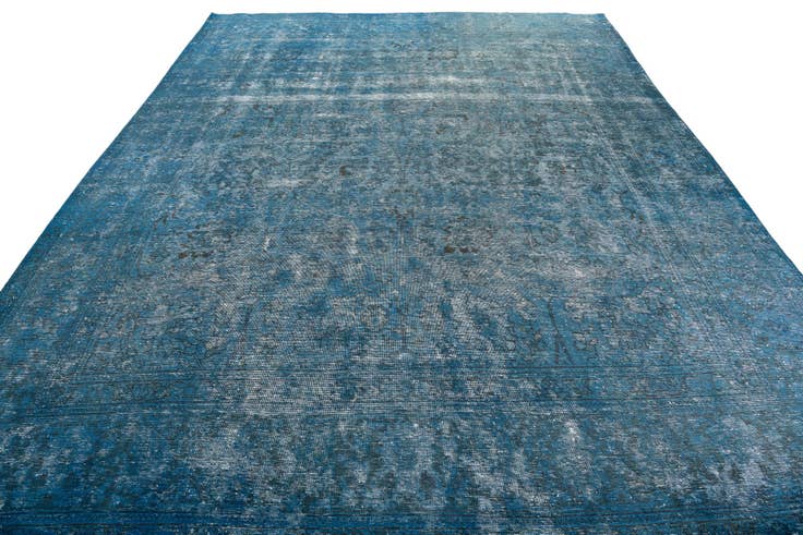 Detail image of 9' 7 x 12' 6 Hand Knotted Ultra Vintage Persian Wool Rug