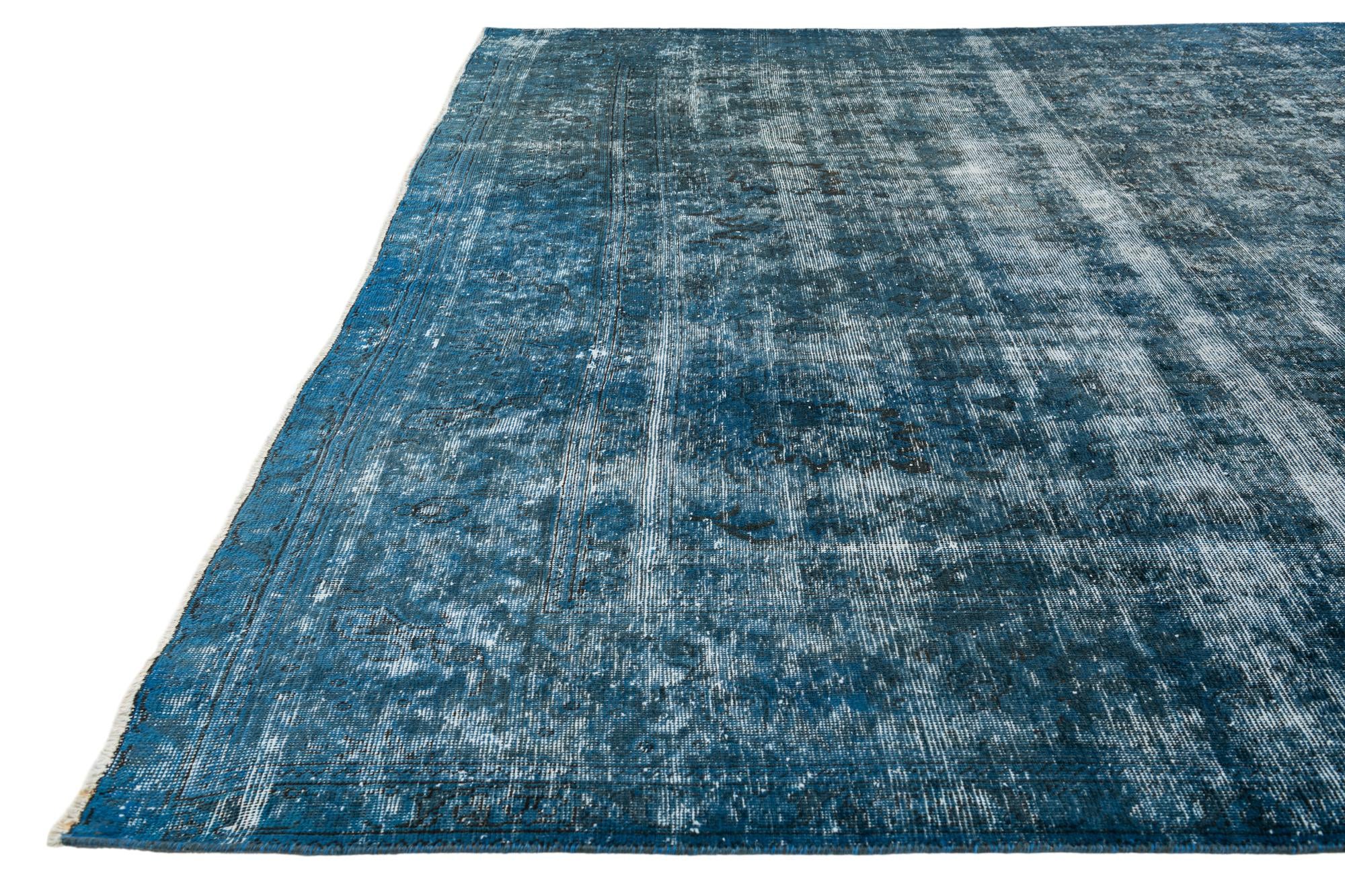 9' 7 x 12' 6 Hand Knotted Ultra Vintage Persian Wool Rug