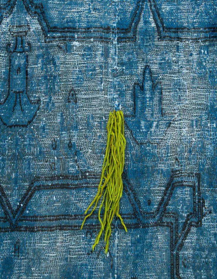 Detail image of 8' x 10' 8  Hand Knotted Ultra Vintage Persian Wool Rug