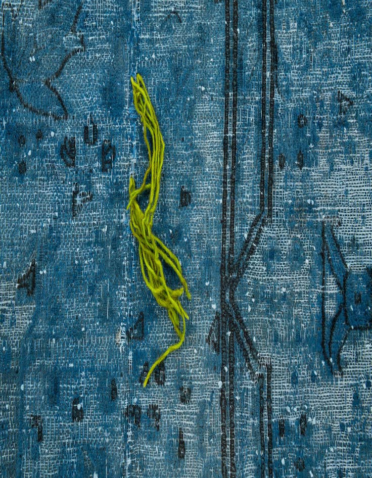 Detail image of 8' x 10' 8  Hand Knotted Ultra Vintage Persian Wool Rug