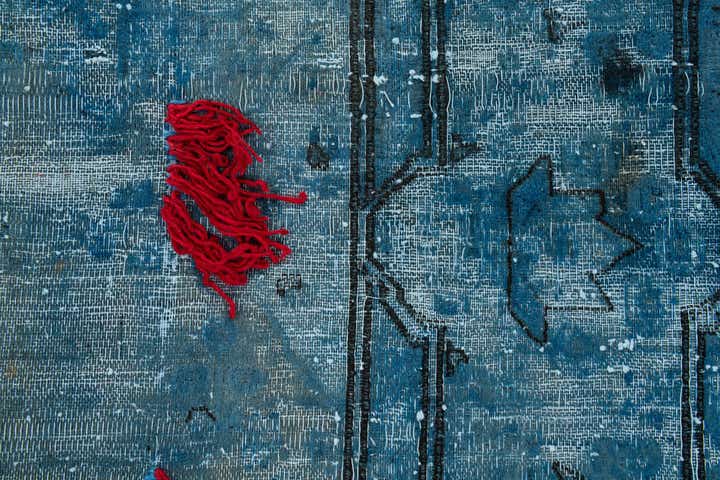 8' x 10' 8 Hand Knotted Ultra Vintage Persian Wool Rug