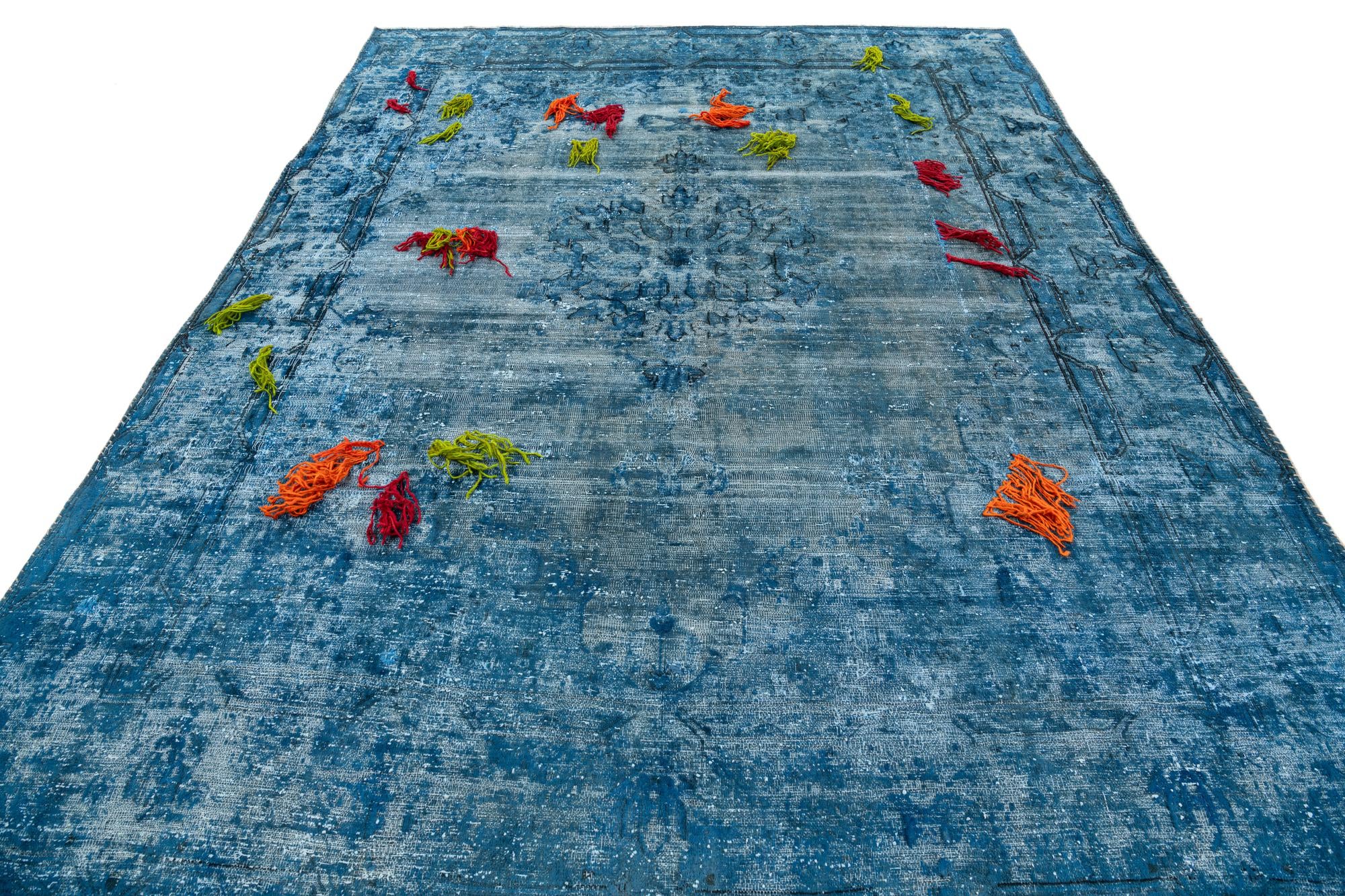 8' x 10' 8 Hand Knotted Ultra Vintage Persian Wool Rug
