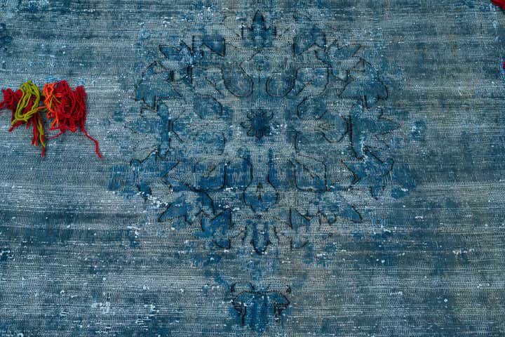 8' x 10' 8 Hand Knotted Ultra Vintage Persian Wool Rug